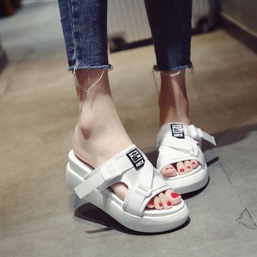 Sandales femme en tissu - semelle polyurethane Ref 2672394