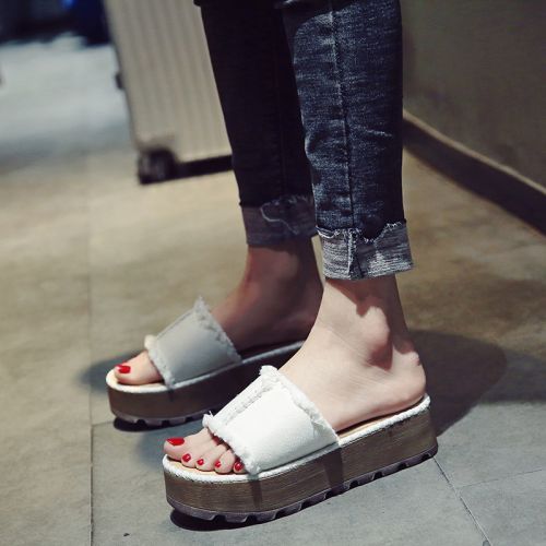 Sandales femme en tissu - semelle polyurethane Ref 2672398