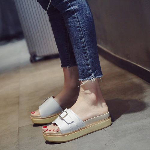 Sandales femme en PU - semelle caoutchouc Ref 2672409