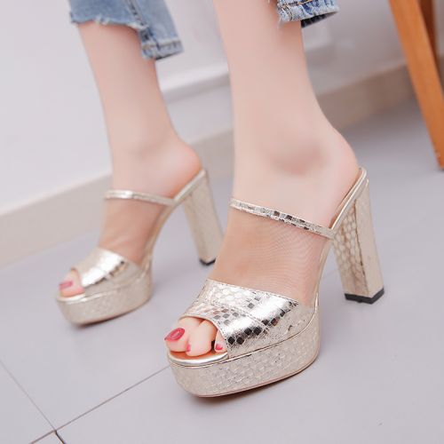 Sandales femme en PU - semelle caoutchouc Ref 2672426