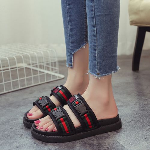 Sandales femme en PU - semelle caoutchouc Ref 2672427