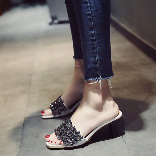 Sandales femme en PU - semelle caoutchouc Ref 2672431