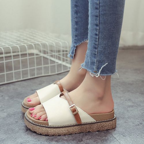 Sandales femme en PU - semelle caoutchouc Ref 2672443