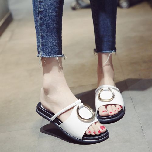 Sandales femme en PU - semelle caoutchouc Ref 2672451