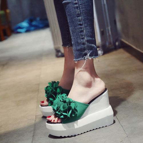 Sandales femme en tissu - semelle polyurethane Ref 2672470