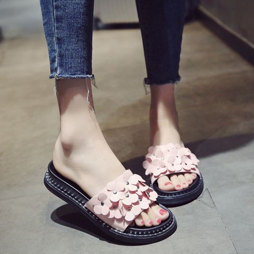 Sandales femme en PU - semelle caoutchouc Ref 2672476