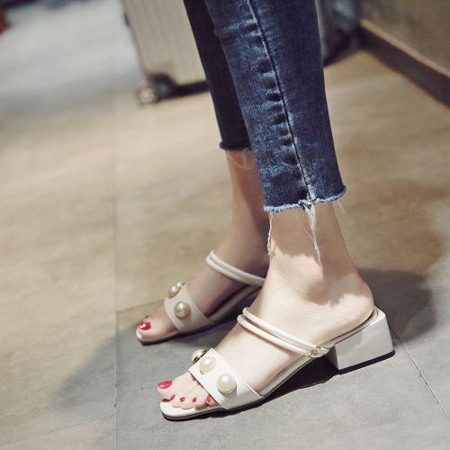 Sandales femme en PU - semelle caoutchouc Ref 2672480