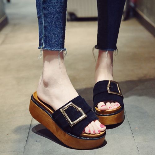 Sandales femme en Daim - semelle polyurethane Ref 2672522