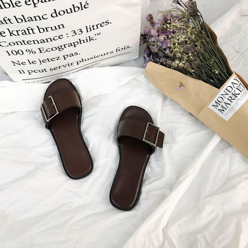 Sandales femme en couche de cuir premiere - Ref 2672530