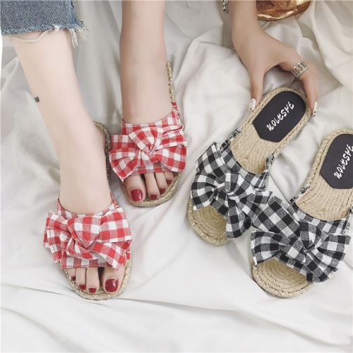 Sandales femme en tissu - semelle caoutchouc Ref 2672564