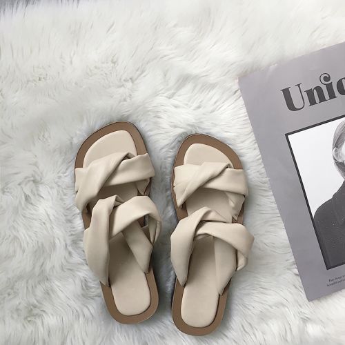 Sandales femme en tissu - semelle caoutchouc Ref 2672574