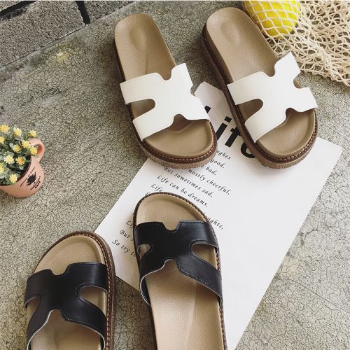 Sandales femme en PU - semelle caoutchouc Ref 2672586