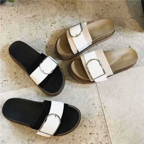 Sandales femme en PU - semelle caoutchouc Ref 2672598