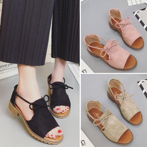 Sandales femme FURREZIO en Daim - semelle caoutchouc Ref 2672626