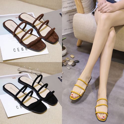 Sandales femme FURREZIO en fibre superfine - semelle caoutchouc Ref 2672658