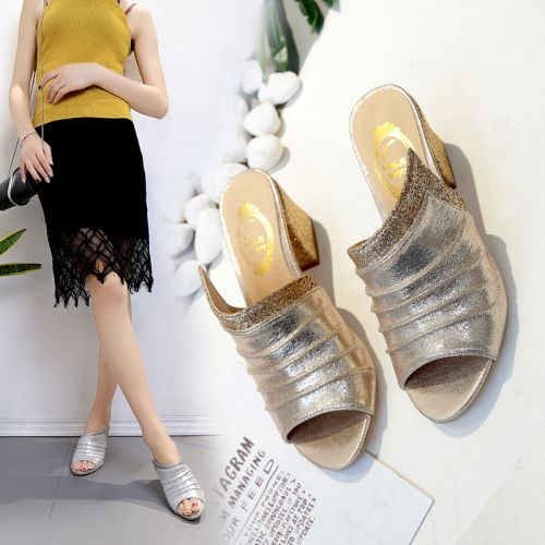 Sandales femme FURREZIO en PU - semelle Compose a la fin Ref 2672751