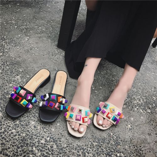 Sandales femme FURREZIO en PU - semelle Compose a la fin Ref 2672768