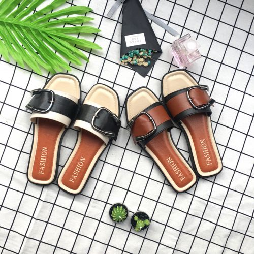 Sandales femme en PU - semelle caoutchouc Ref 2672895