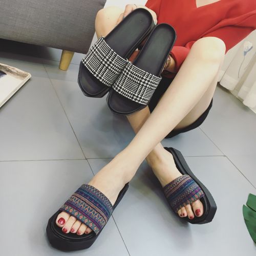 Sandales femme CRRCRRCRR en tissu - semelle Compose a la fin Ref 2672968
