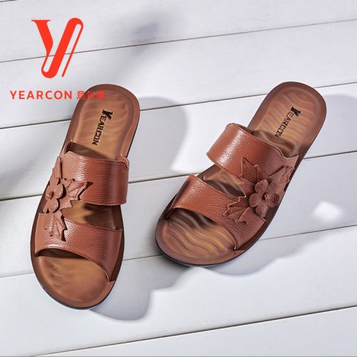 Sandales femme YEARCON en couche de cuir premiere - semelle plastique Ref 2673002