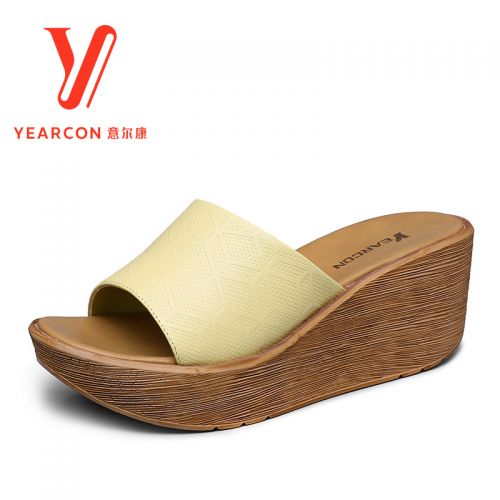 Sandales femme YEARCON en couche de cuir premiere - semelle plastique Ref 2673011