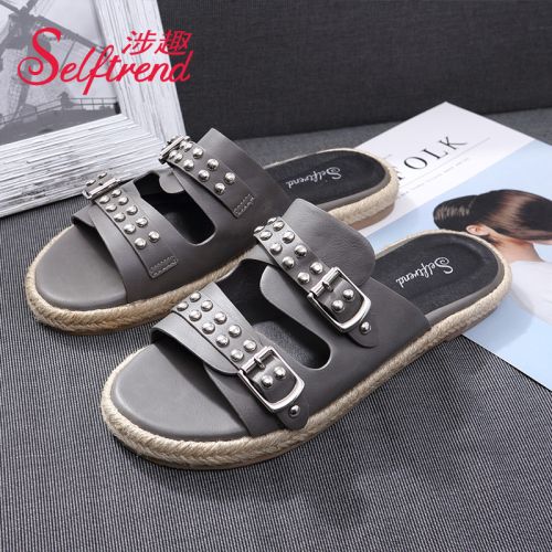Sandales femme SELFTREND en PU - semelle caoutchouc Ref 2673060