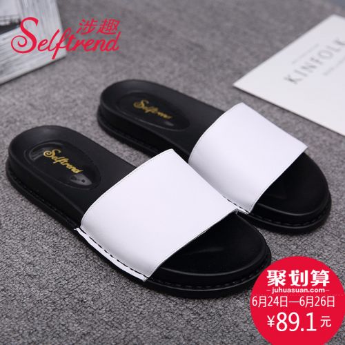 Sandales femme SELFTREND en PU - semelle caoutchouc Ref 2673069
