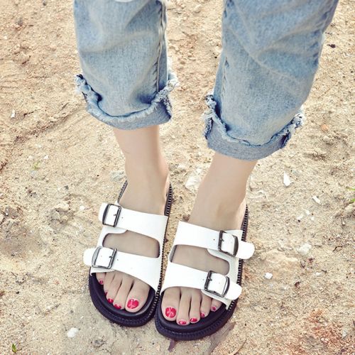 Sandales femme en PU - semelle caoutchouc Ref 2673116