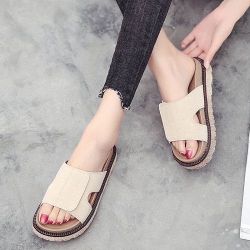 Sandales femme en Daim - semelle caoutchouc Ref 2673131