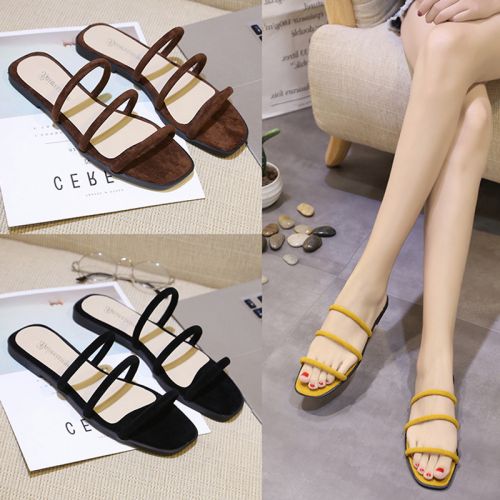 Sandales femme en Daim - semelle caoutchouc Ref 2673137