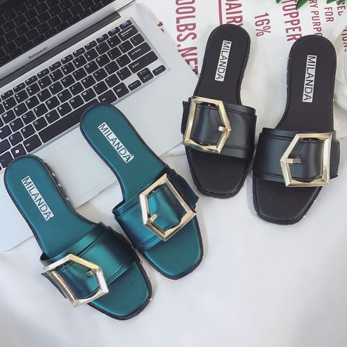 Sandales femme en PU - semelle caoutchouc Ref 2673158