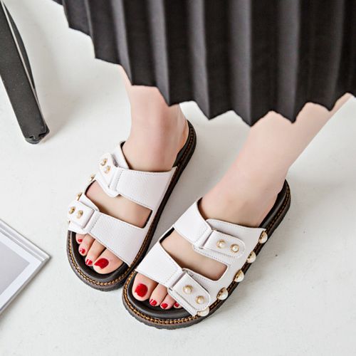 Sandales femme en PU - semelle caoutchouc Ref 2673202