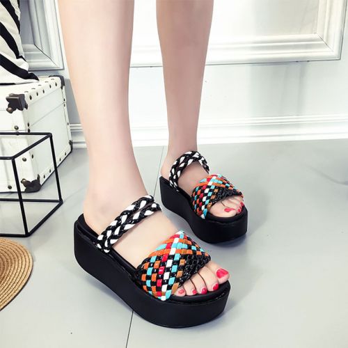 Sandales femme en PU - semelle caoutchouc Ref 2673260