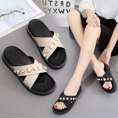 Sandales femme en PU - semelle caoutchouc Ref 2673285