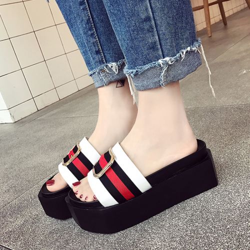 Sandales femme en PU - semelle caoutchouc Ref 2673291