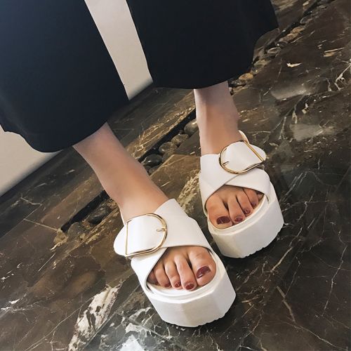 Sandales femme en PU - semelle caoutchouc Ref 2673296