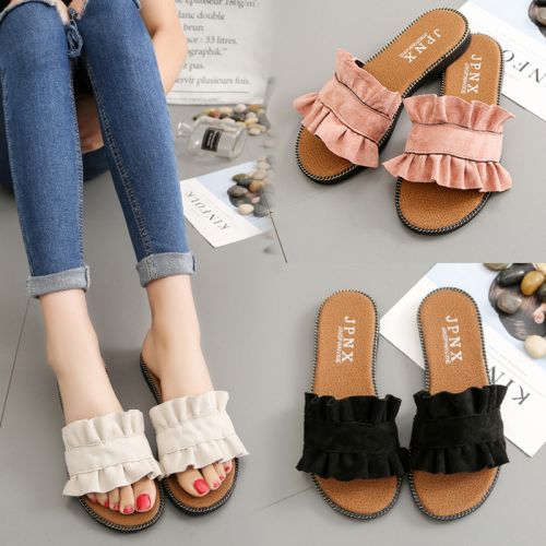 Sandales femme en Daim - semelle caoutchouc Ref 2673300