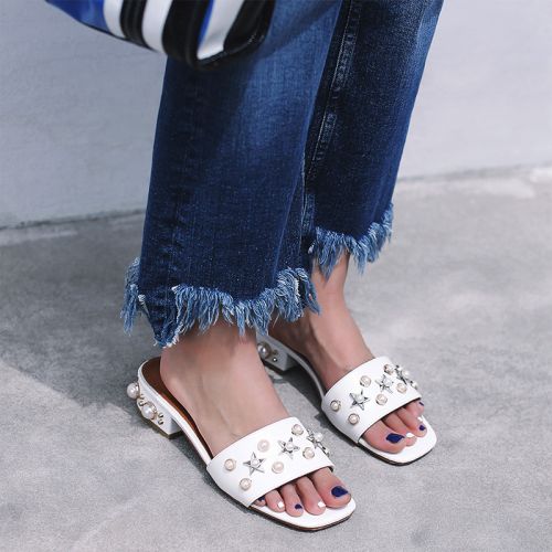 Sandales femme CHUANXIAMEIZI en PU - semelle caoutchouc Ref 2673423