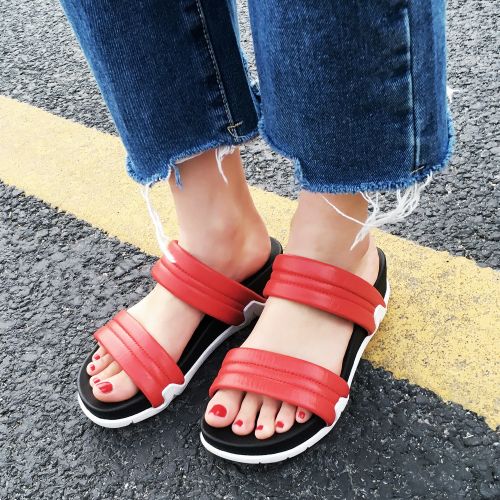 Sandales femme SUPER ELEPHANT en couche de cuir premiere - semelle caoutchouc Ref 2673431