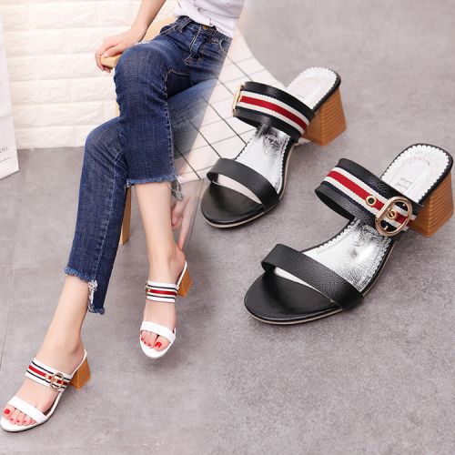 Sandales femme en fibre superfine - semelle caoutchouc Ref 2673522
