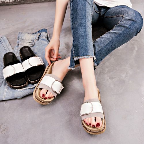 Sandales femme en PU - semelle caoutchouc Ref 2673534