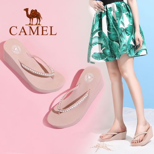 Sandales femme CAMEL en Daim - semelle EVA Ref 2673552