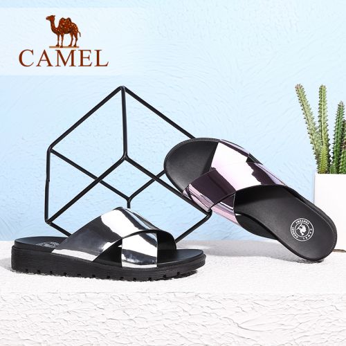 Sandales femme CAMEL en fibre superfine - Ref 2673558