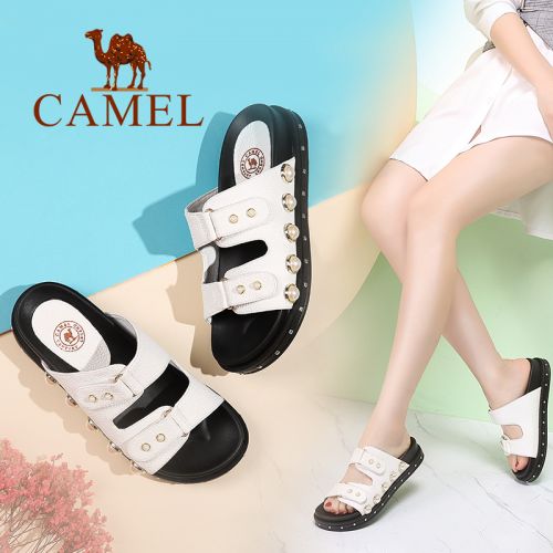 Sandales femme CAMEL en PU - semelle polyurethane Ref 2673563