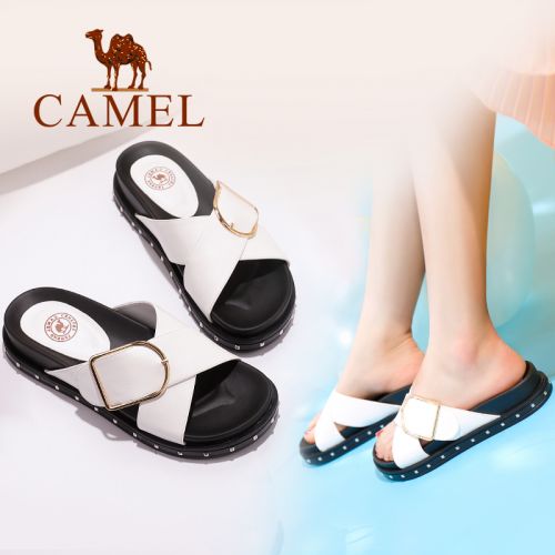 Sandales femme CAMEL en PU - semelle polyurethane Ref 2673570