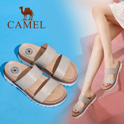 Sandales femme CAMEL en PU - semelle caoutchouc Ref 2673571