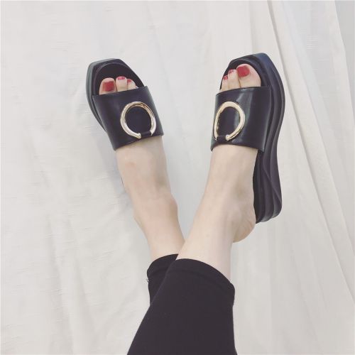 Sandales femme en PU - semelle Compose a la fin Ref 2673653