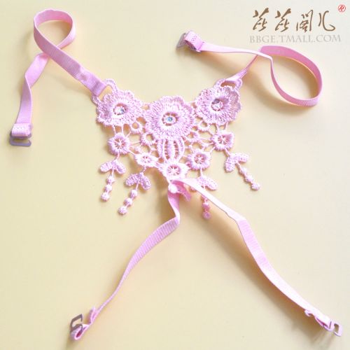  Sangles pour lingerie Large dentelle fleur sangles croisées,  - Ref 826501