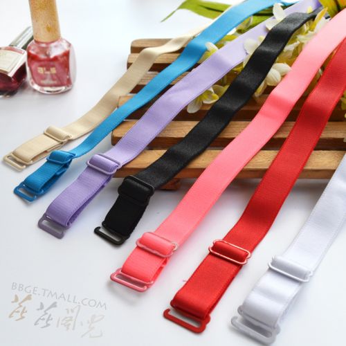 Sangles pour lingerie 1.5cm Modèle unie bracelet multicolore, - Ref 826576