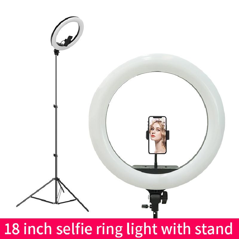 Lumière Selfie 18 pouces avec support pour Vlog YouTube - Ref 3423568